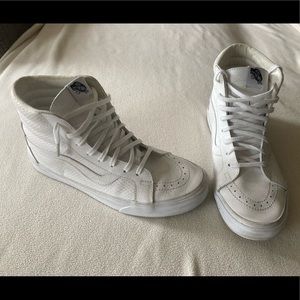 Vans white high top men’s size 10